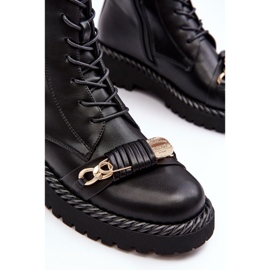 Botas Obrera Mujer Con Adorno Negro S.Barski MR870-68 6