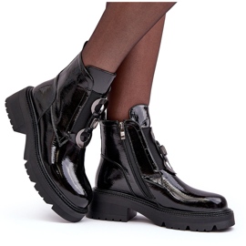 Botas Mujer Charol Con Adorno, Negro S.Barski MR870-53 11