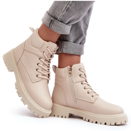 PE1 Botas Aislantes Con Cremallera Mujer Beige Gremiva 9