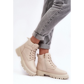 PE1 Botas Aislantes Con Cremallera Mujer Beige Gremiva 3
