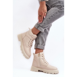 PE1 Botas Aislantes Con Cremallera Mujer Beige Gremiva 5