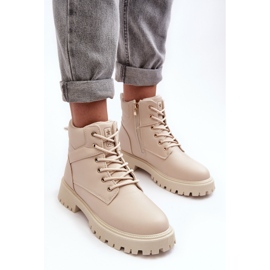PE1 Botas Aislantes Con Cremallera Mujer Beige Gremiva 7
