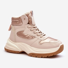 PE1 Zapatillas Deportivas Mujer Aislantes Cordones Beige Dejana 1