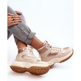 PE1 Zapatillas Deportivas Mujer Aislantes Cordones Beige Dejana 9