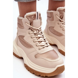 PE1 Zapatillas Deportivas Mujer Aislantes Cordones Beige Dejana 6
