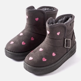 Botas de nieve infantiles grises Big Star KK374244 1
