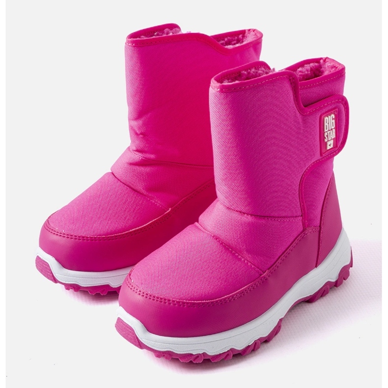 Botas de nieve infantiles rosas Big Star MM374121 rosado 1