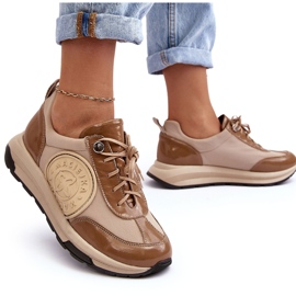 Deportivas Mujer Piel Maciejka 06295-04 Beige 9