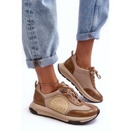 Deportivas Mujer Piel Maciejka 06295-04 Beige 6