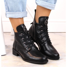 Botas de mujer negras con aislamiento y tacón plano Jezzi negro 3
