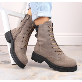 Botas de mujer con aislamiento Jezzi RMR2221-17 beige 1 Botas de mujer con aislamiento Jezzi RMR2221-17 beige 1