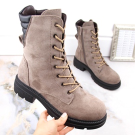 Botas de mujer con aislamiento Jezzi RMR2221-17 beige 4