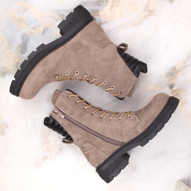Botas de mujer con aislamiento Jezzi RMR2221-17 beige 6