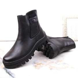 Botas trapecio aislantes de mujer Potocki en color negro con bolsillo 6