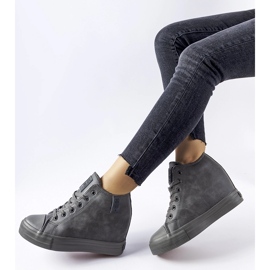 Zapatillas con cuña Big Star MM274005 grises 2
