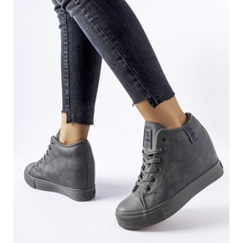 Zapatillas con cuña Big Star MM274005 grises 3