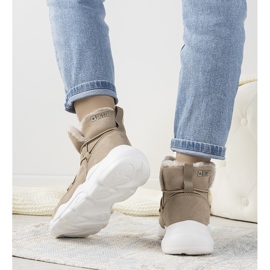 Botas de nieve con estilo beige Big Star para mujer Marrero 1 Botas de nieve con estilo beige Big Star para mujer Marrero 1