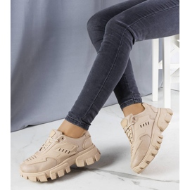 Zapatillas marrones con suela maciza de Inez marrón 1 Zapatillas marrones con suela maciza de Inez marrón 1