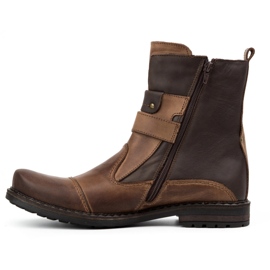Olivier Botas hombre de piel 82KZ marrón 1