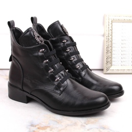 Botas de mujer negras con aislamiento y tacón plano Jezzi negro 5