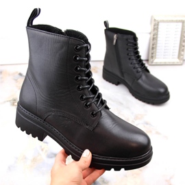 Botas de mujer de piel, aislantes, negras, T.Sokolski Z23-317 negro 4