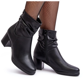 Sergio Leone Botines Mujer Arrugados Negro Liriam 7