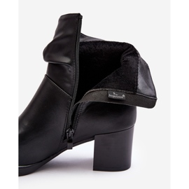 Sergio Leone Botines Mujer Arrugados Negro Liriam 2