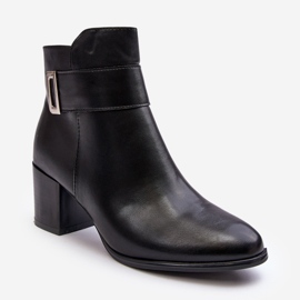 Sergio Leone Botines Mujer Piel Negro Starines 1