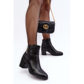 Sergio Leone Botines Mujer Piel Negro Starines 4