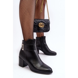 Sergio Leone Botines Mujer Piel Negro Starines 5