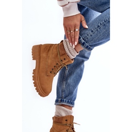 Cross Jeans Vaqueros cruzados camel con aislamiento para mujer MM2R4011C marrón 6
