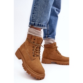 Cross Jeans Vaqueros cruzados camel con aislamiento para mujer MM2R4011C marrón 2