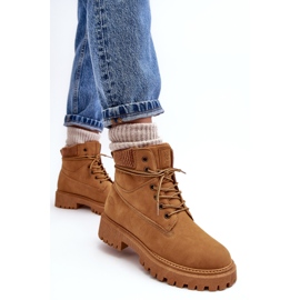 Cross Jeans Vaqueros cruzados camel con aislamiento para mujer MM2R4011C marrón 3