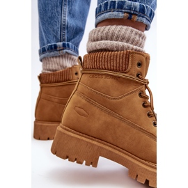 Cross Jeans Vaqueros cruzados camel con aislamiento para mujer MM2R4011C marrón 5