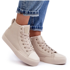 Zapatillas De Mujer Aislante Con Cremallera Beige Claro Big Star MM274018 13