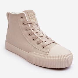 Zapatillas De Mujer Aislante Con Cremallera Beige Claro Big Star MM274018 5