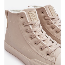 Zapatillas De Mujer Aislante Con Cremallera Beige Claro Big Star MM274018 6