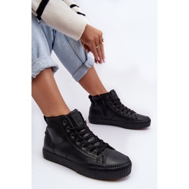 Zapatillas De Mujer Aislante Con Cremallera Negro Big Star MM274020 2