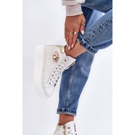 Zapatillas Mujer Cremallera Alta Lemar Blanco Katerin 9