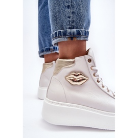Zapatillas Mujer Cremallera Alta Lemar Blanco Katerin 1