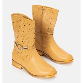 Botas niño valle camel marrón amarillo 2