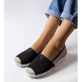 Zapatillas de tela negras de Harlee negro 2