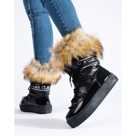Vinceza Botas de nieve Shelovet negras con pelo. negro 3