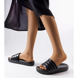 Chanclas casuales negras de Skillen negro 1 Chanclas casuales negras de Skillen negro 1