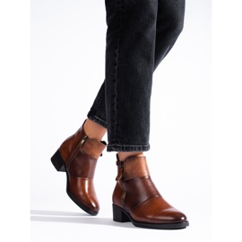 Botines marrones de mujer de Vinceza marrón 2