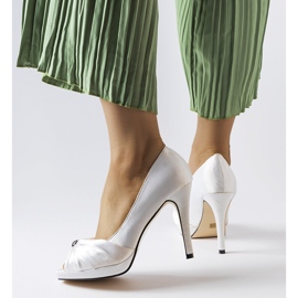 Tacones abiertos Paré blanco 3