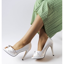 Tacones abiertos Paré blanco 2