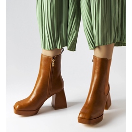 Botas de tacón grueso marrones de Watson marrón 1