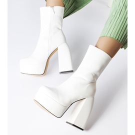 Botas blancas de tacón alto de Baratti blanco 1