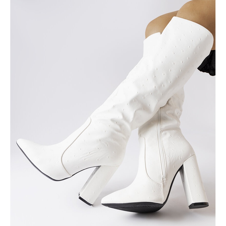 Botas blancas X8266 Blanco negro 1 Botas blancas X8266 Blanco negro 1